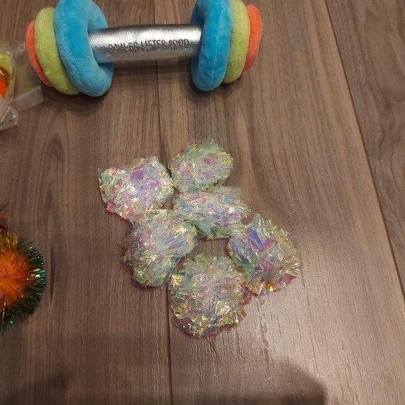 Cat Toy Bundle - Kicker, Feather Top, worms and Balls! - Picture 3 of 8